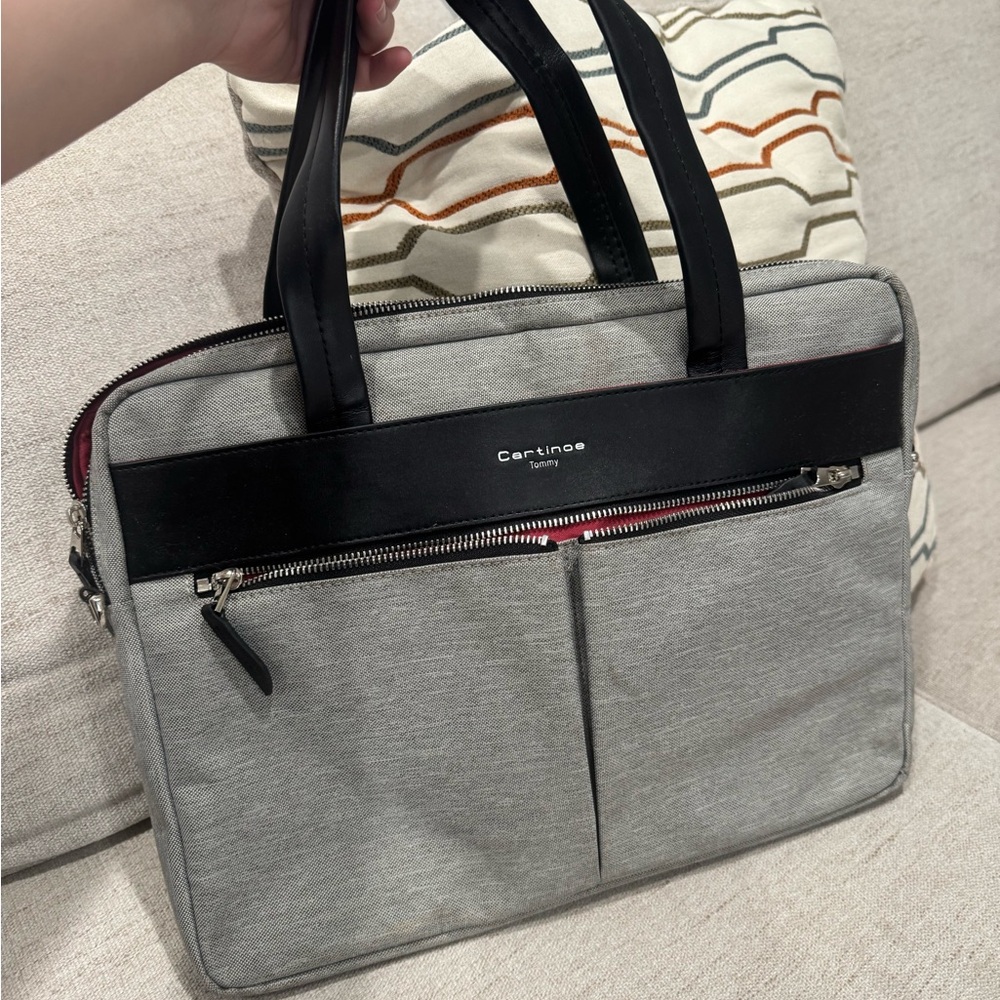 Cartinoe Black and Gray Laptop Bag